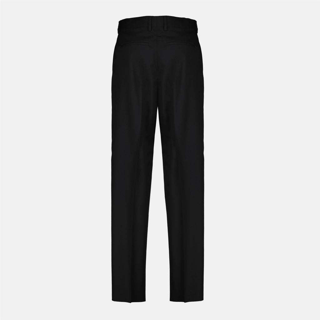 Fendi trousers, black wool trousers, autumn-winter fashion, men's fashion, designer trousers