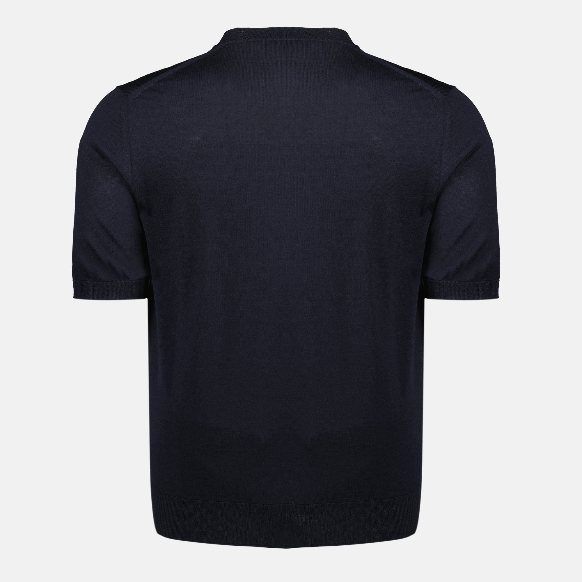 Fine Wool T-Shirt Navy Blue - Prada - Men | WE IN STYLE