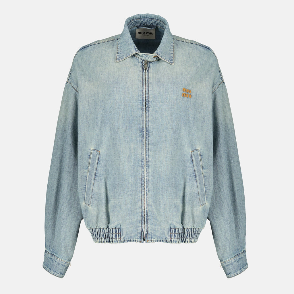 denim jacket, Miu Miu, blue jacket, Spring-Summer collection, women's outerwear