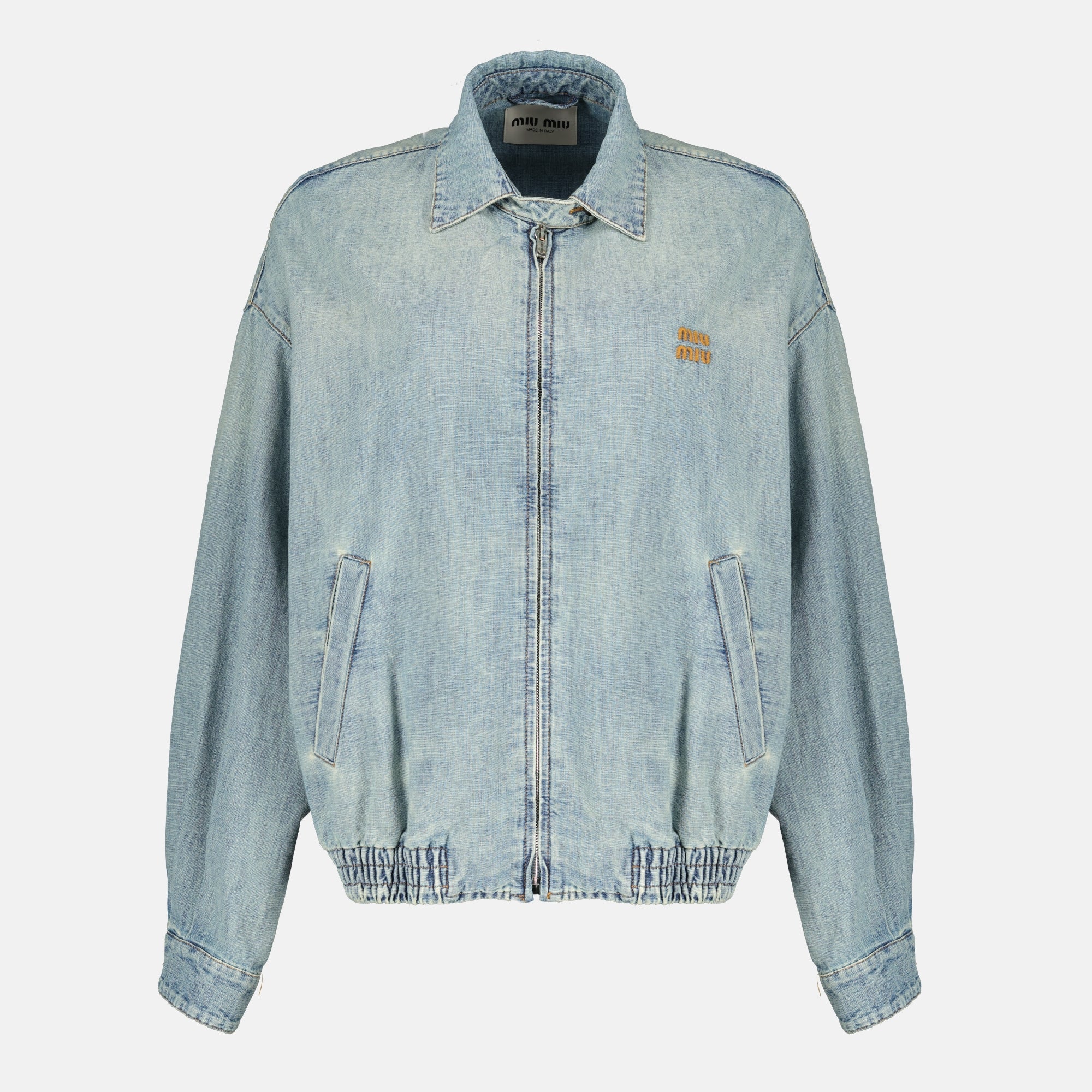 denim jacket, Miu Miu, blue jacket, Spring-Summer collection, women's outerwear
