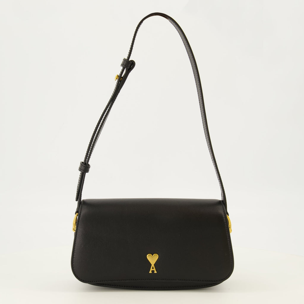 Borsa a spalla Paris Paris in pelle nera