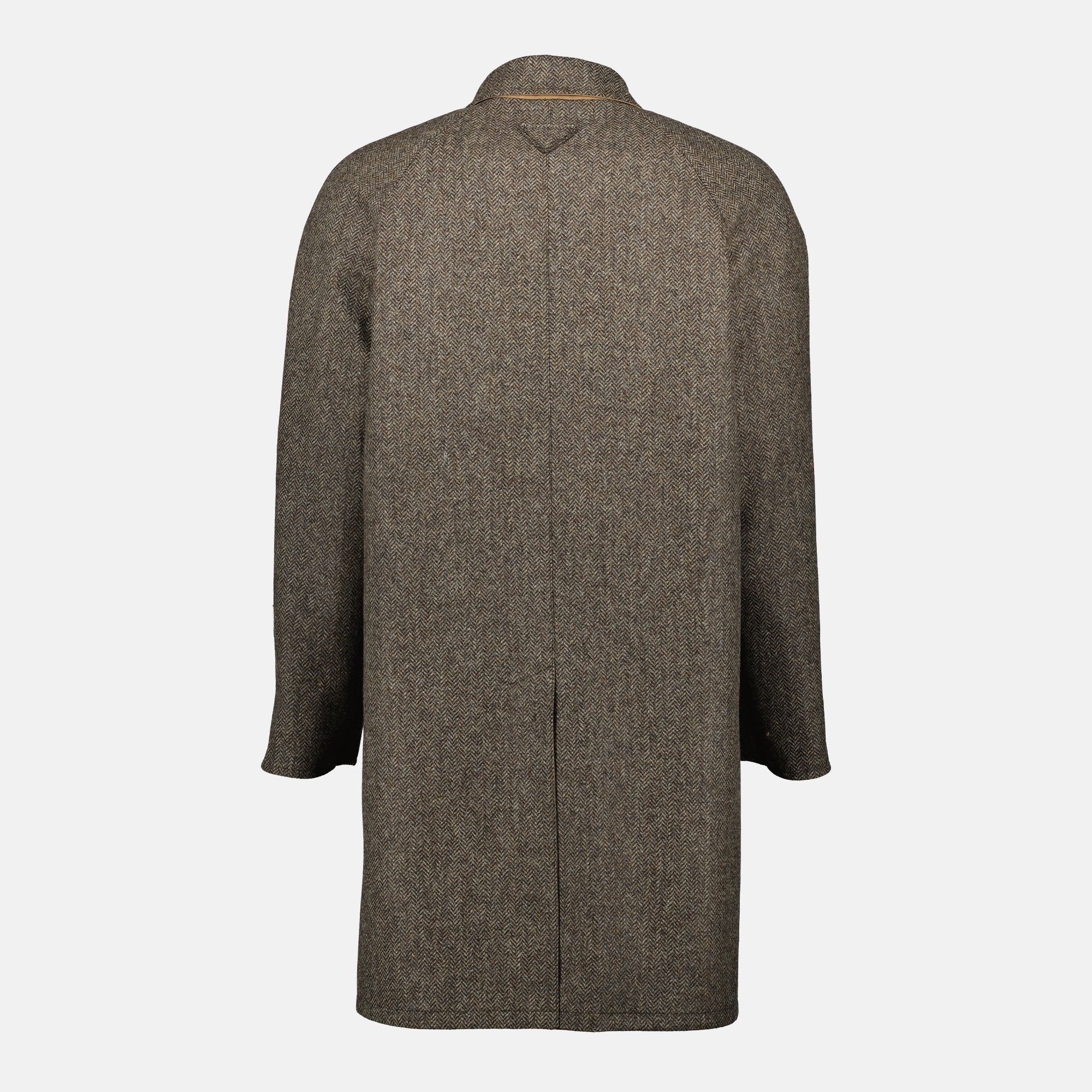 Reversible Beige Coat - Prada - Men | WE IN STYLE