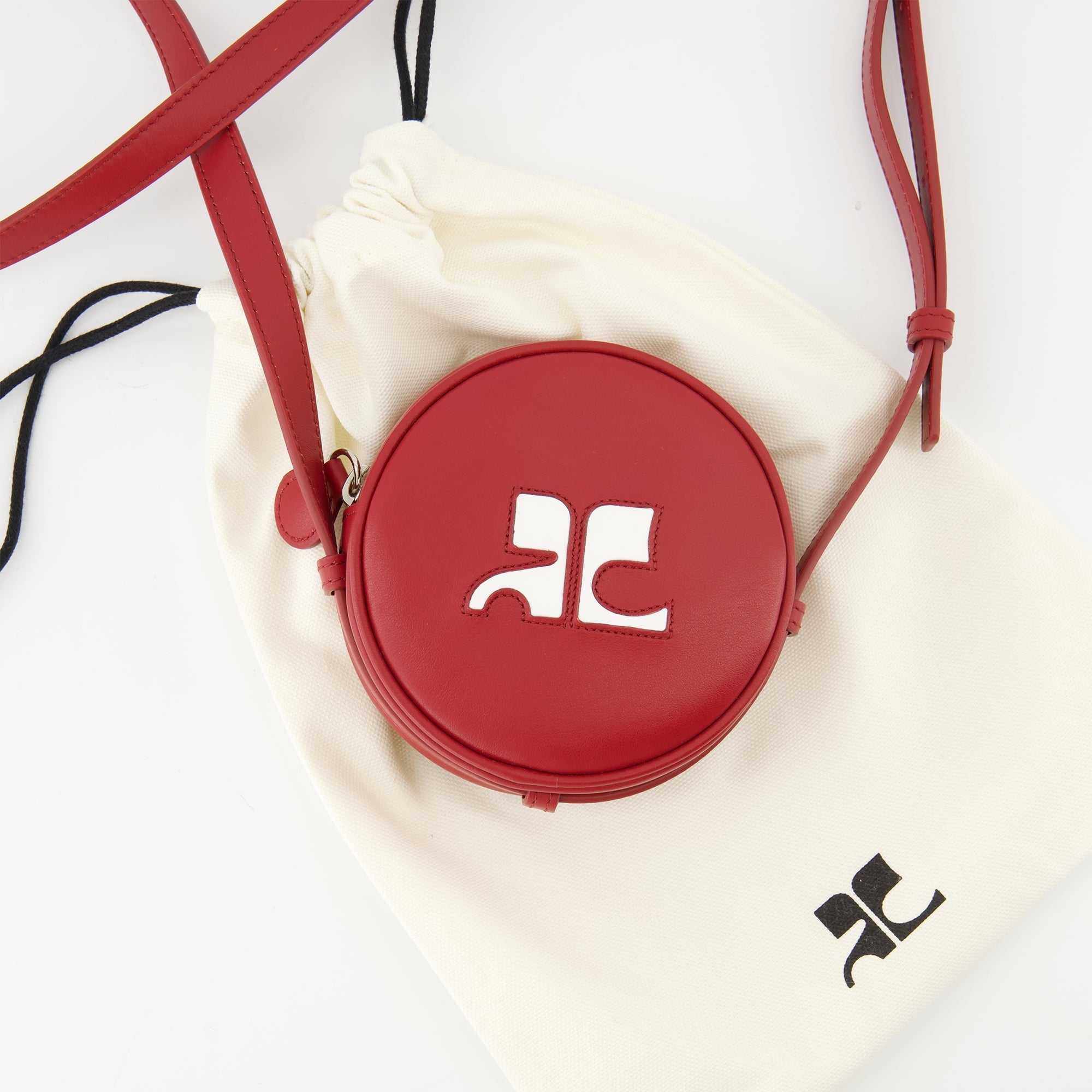 sac cercle reedition rouge courreges men 15324196503932