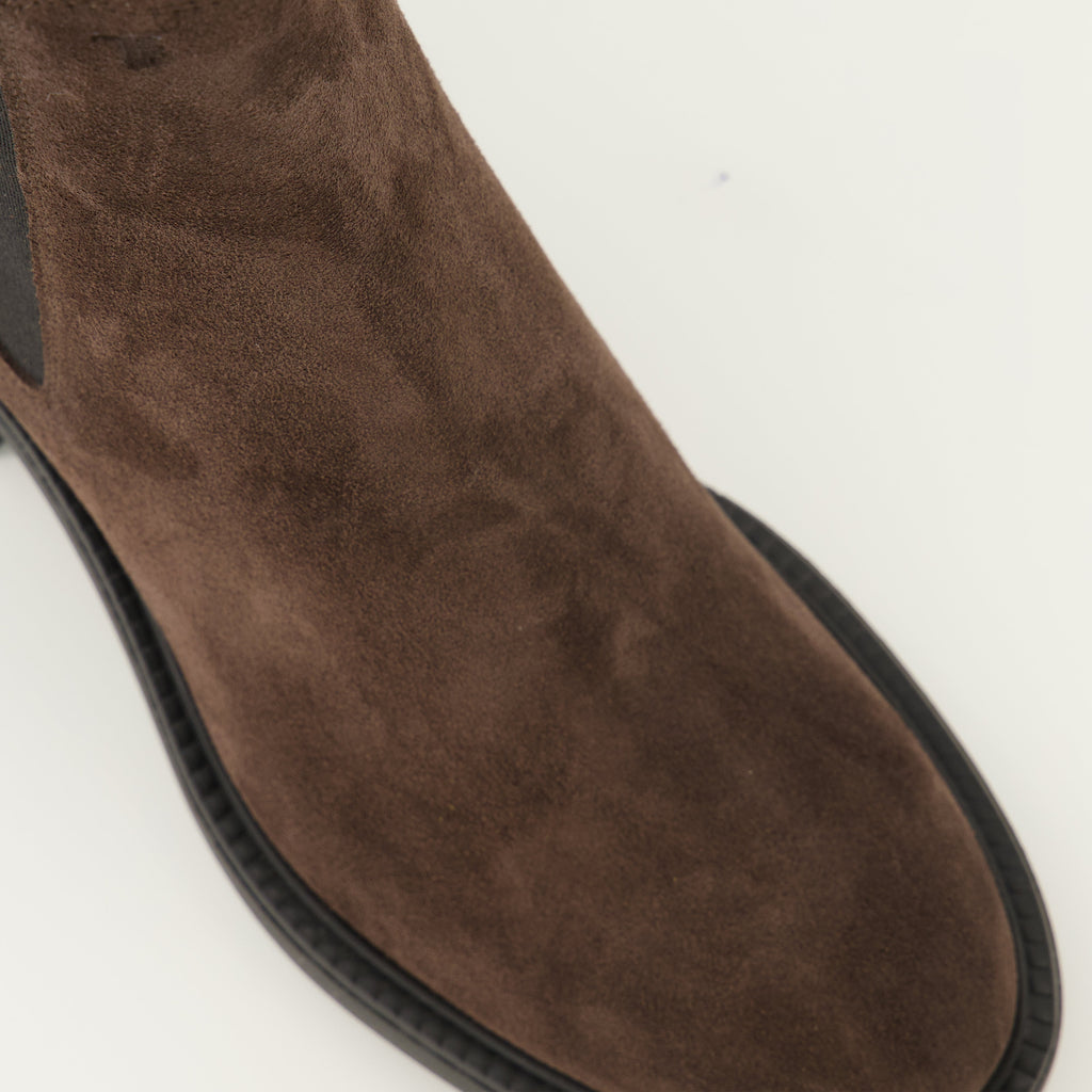 brown suede ankle boots tods women 15586451194236