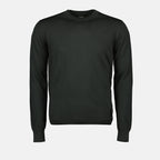 カーキウールセーター