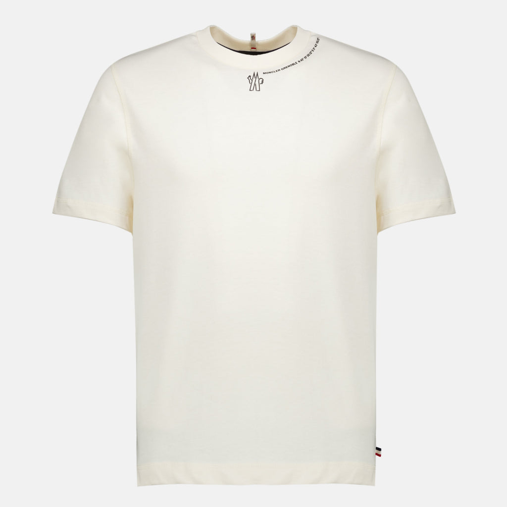 Camiseta beige de algodón
