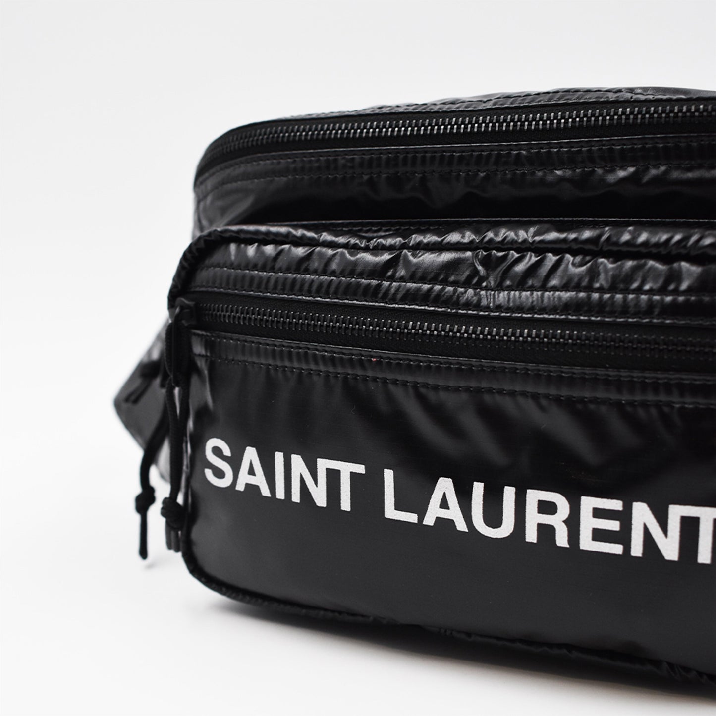 Saint Laurent, belt bag, nylon bag, luxury accessory, adjustable strap