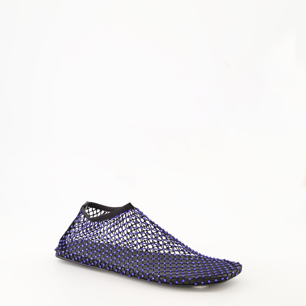 ballet flats, Christopher Esber, hand-applied crystals, mesh shoes, Autumn-Winter 2025