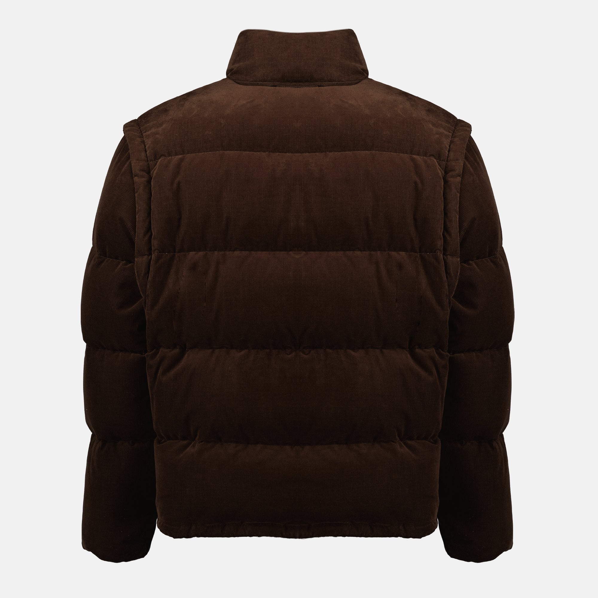corduroy puffer jacket, Prada puffer jacket, Autumn-Winter fashion, men's outerwear, luxury down jacket