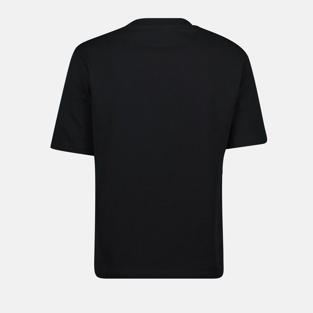 black T-shirt, printed T-shirt, cotton T-shirt, Colazione T-shirt, Spring-Summer 2025