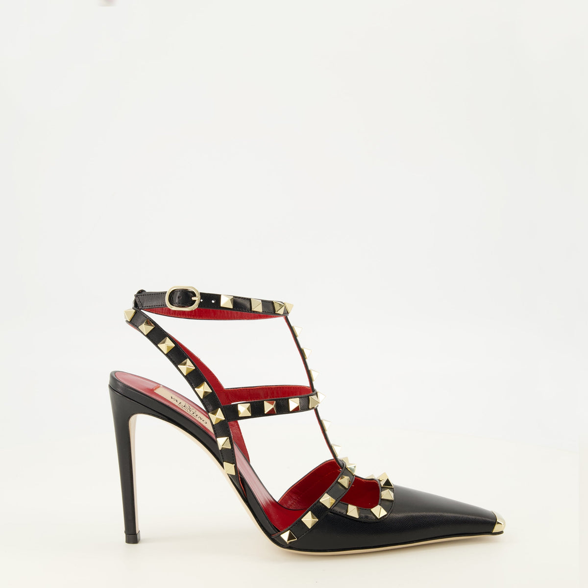 Rockstud Pointed-Toe Pumps