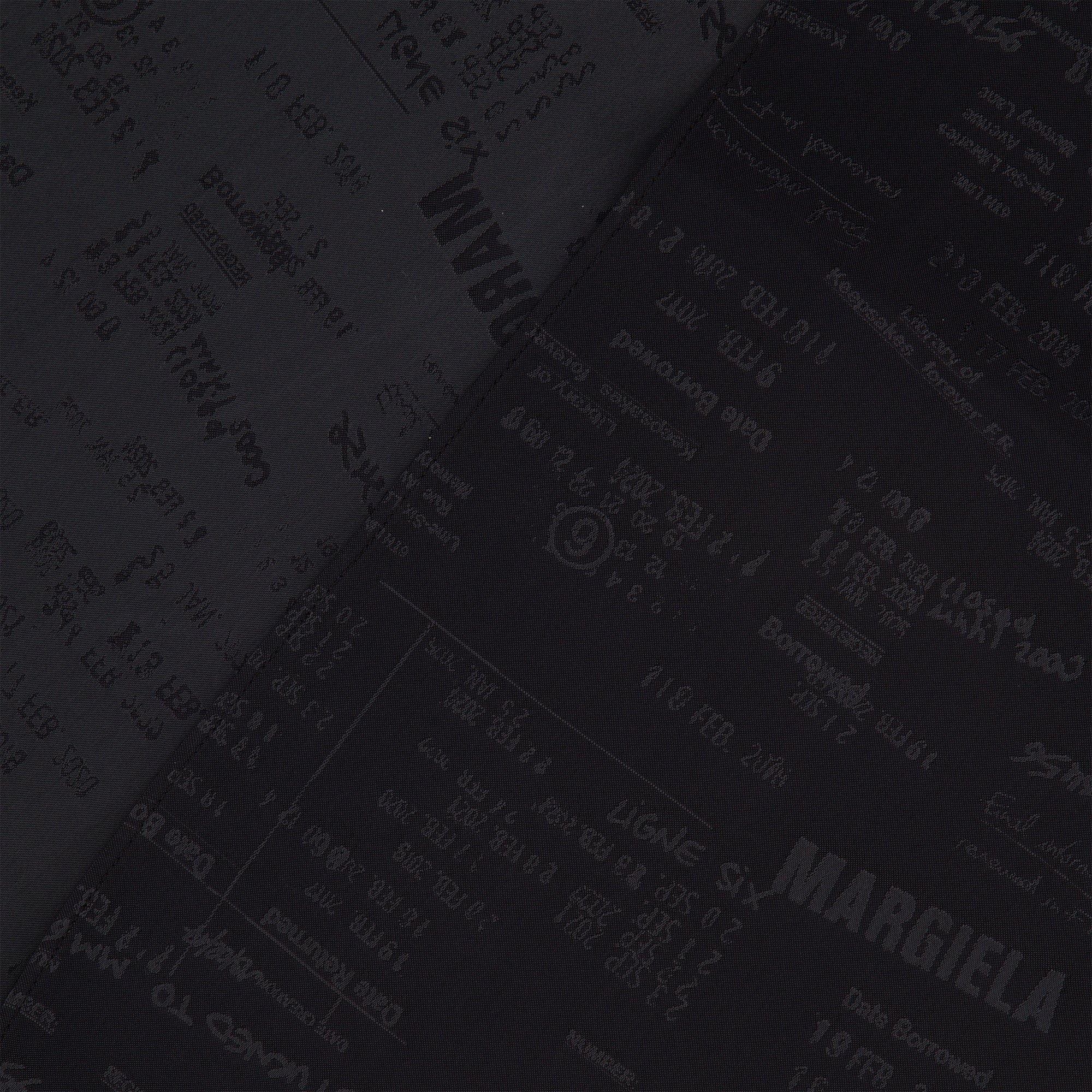 Image of Black and Grey Printed Scarf by Mm6 for Women - Season Spring-Summer 2026 - Detail View 2