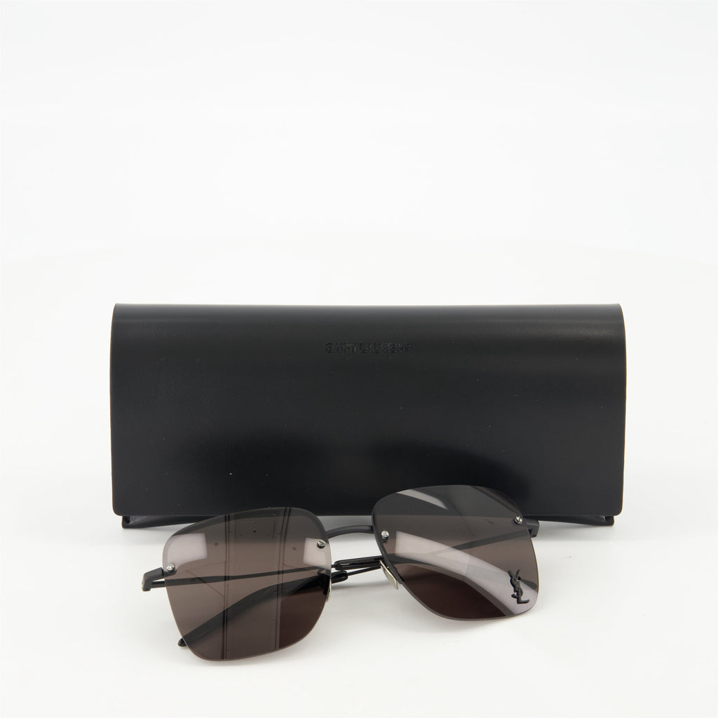 Brown sunglasses, SL 312 M, Saint Laurent sunglasses, UV protection, designer eyewear