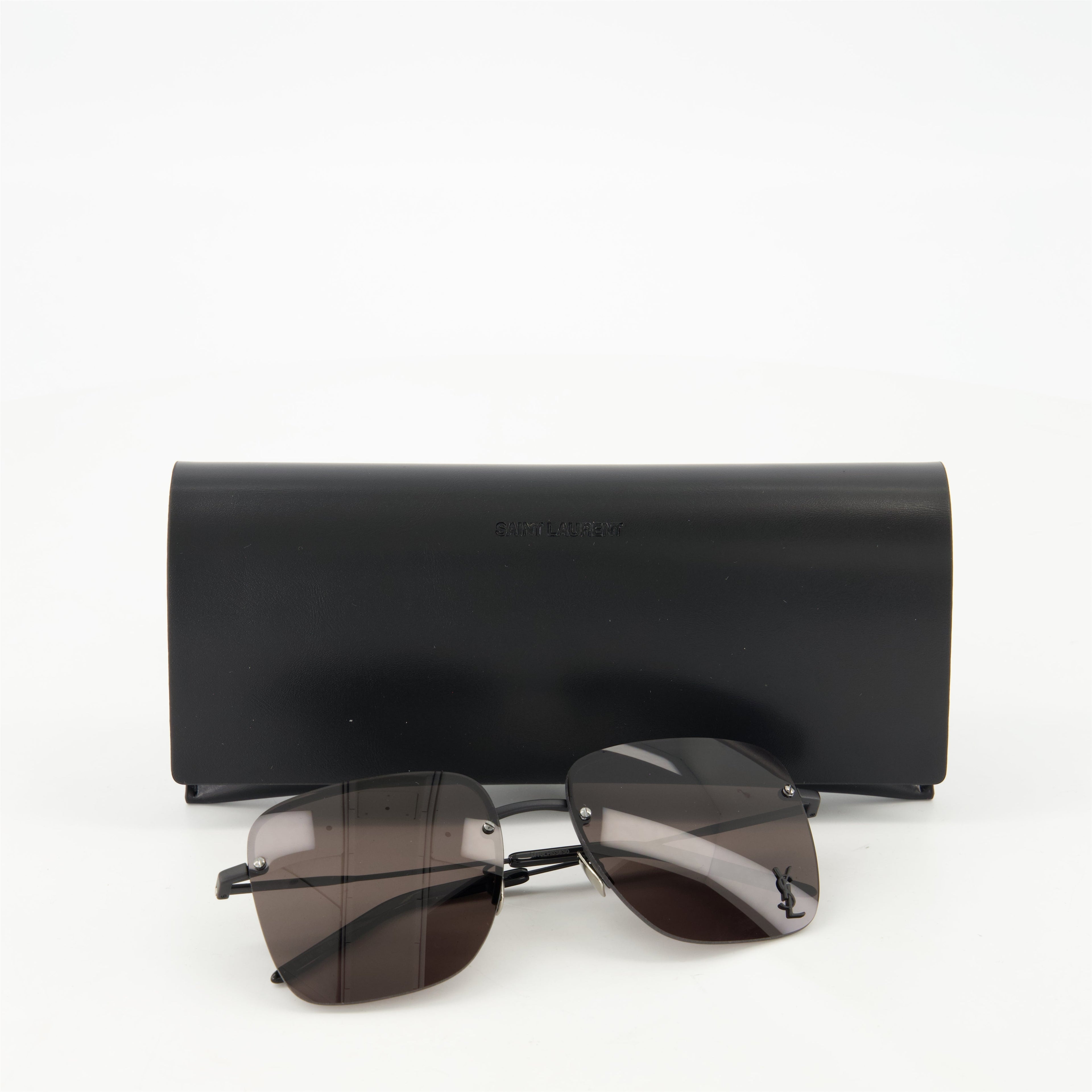 Brown sunglasses, SL 312 M, Saint Laurent sunglasses, UV protection, designer eyewear