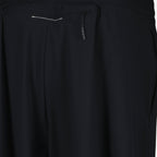 Image of Oversized Black Sport Shorts by Mm6 for Women - Season Spring-Summer 2025 - Detail View 8