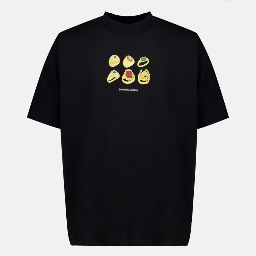 Camiseta negra Rings