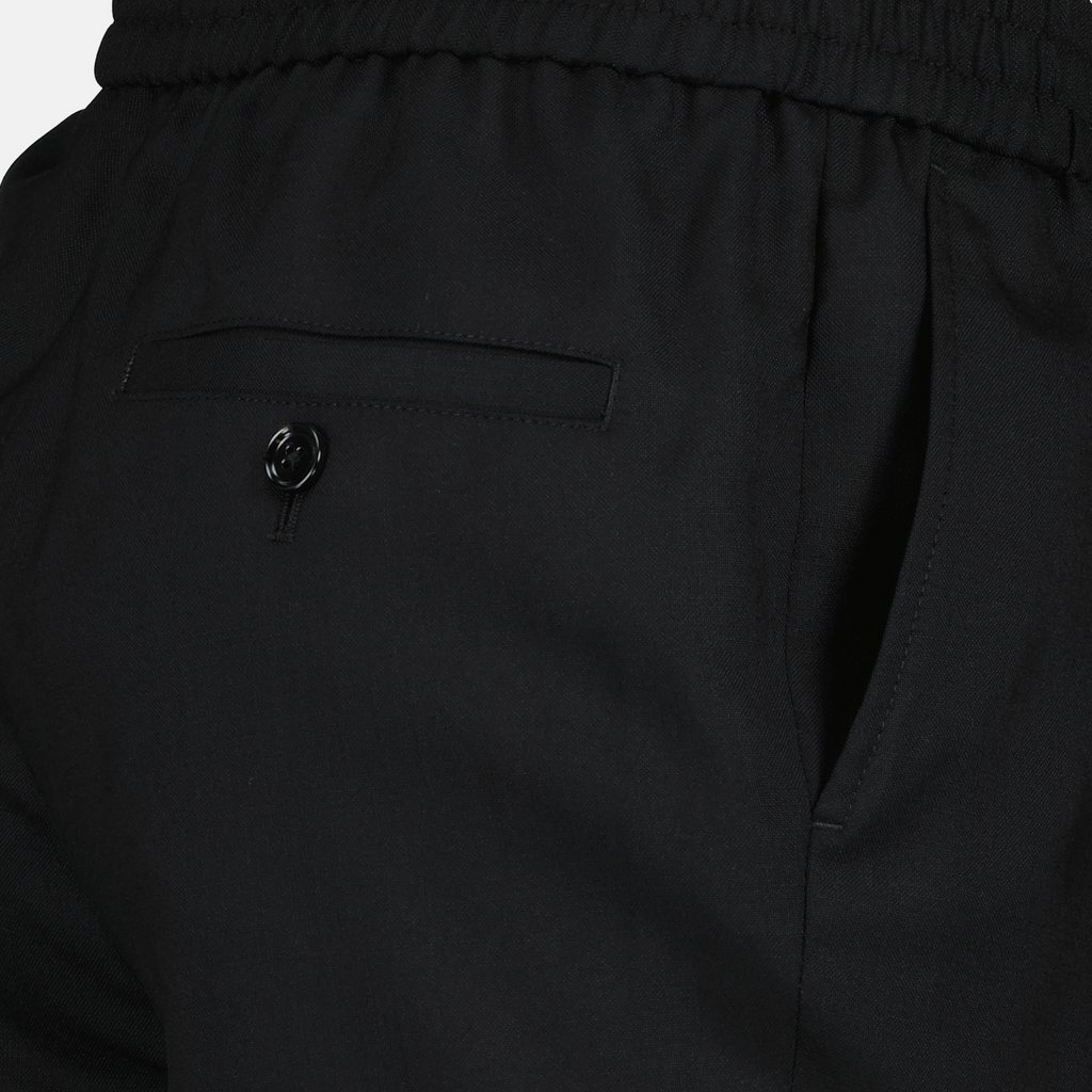 Pantaloni in Lana Nera