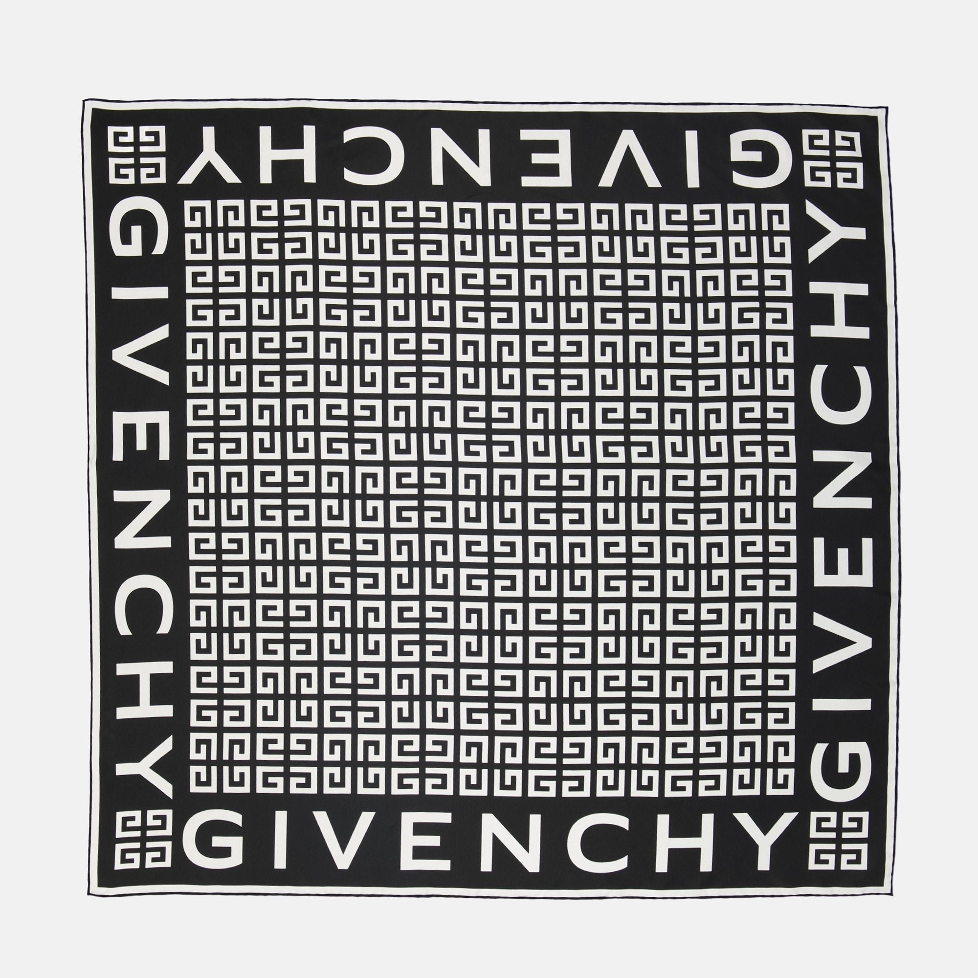 silk scarf, Givenchy scarf, 4G motif, designer accessories, luxury scarf