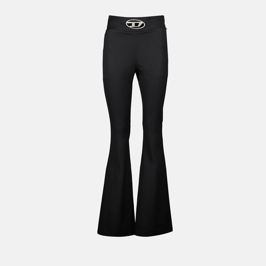 flared trousers, Diesel trousers, anthracite wool, Fall-Winter 2024, chic fashion