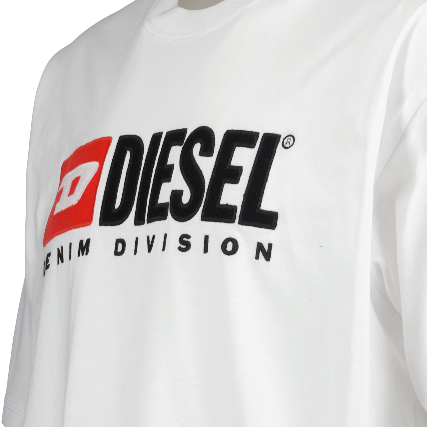 Diesel T-shirt, White T-shirt, Luxury Ready-to-Wear, Autumn-Winter 2024, Premium Cotton