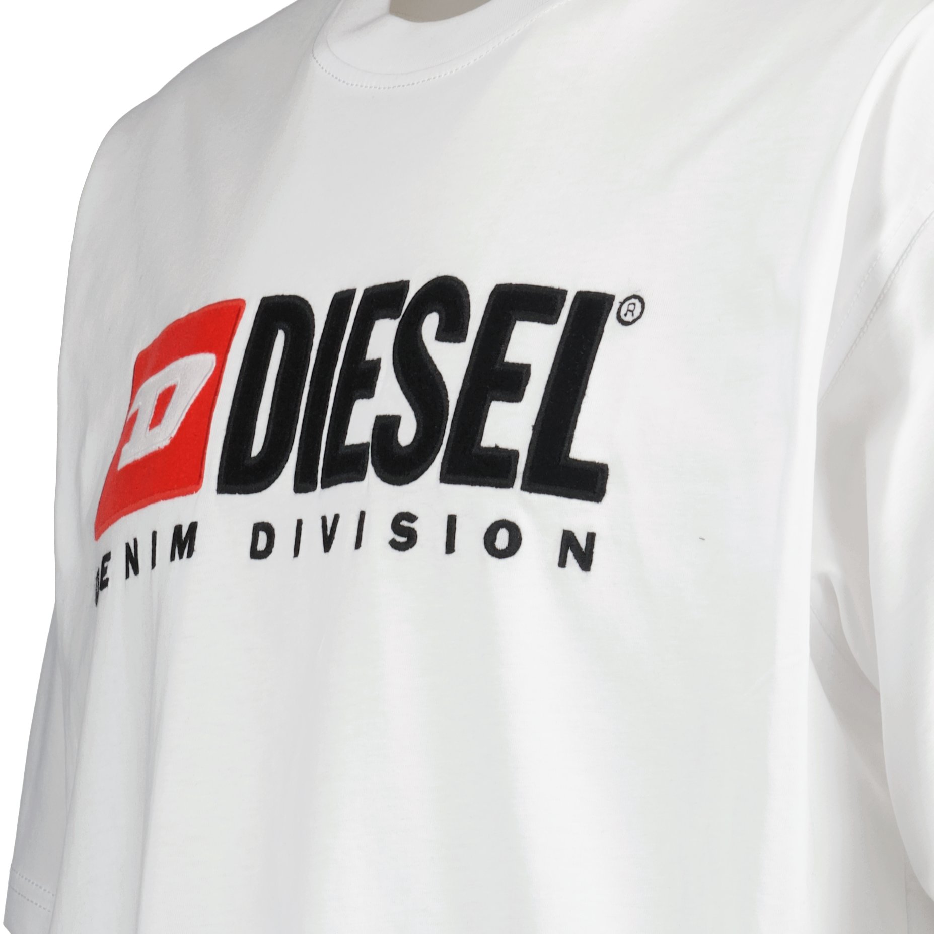 Diesel T-shirt, White T-shirt, Luxury Ready-to-Wear, Autumn-Winter 2024, Premium Cotton