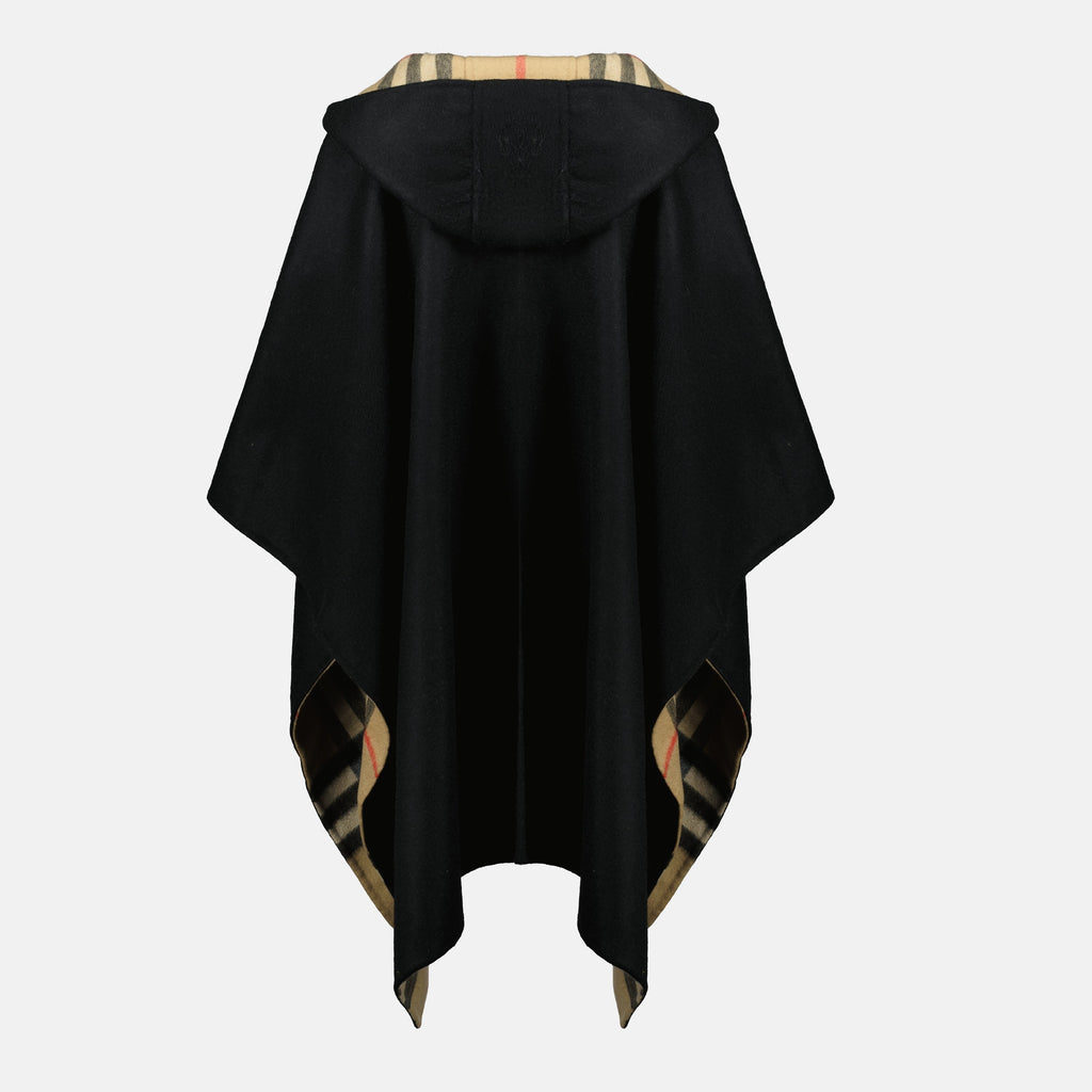 Burberry coat, cashmere outerwear, mid-length coat, check design, unisex fashion