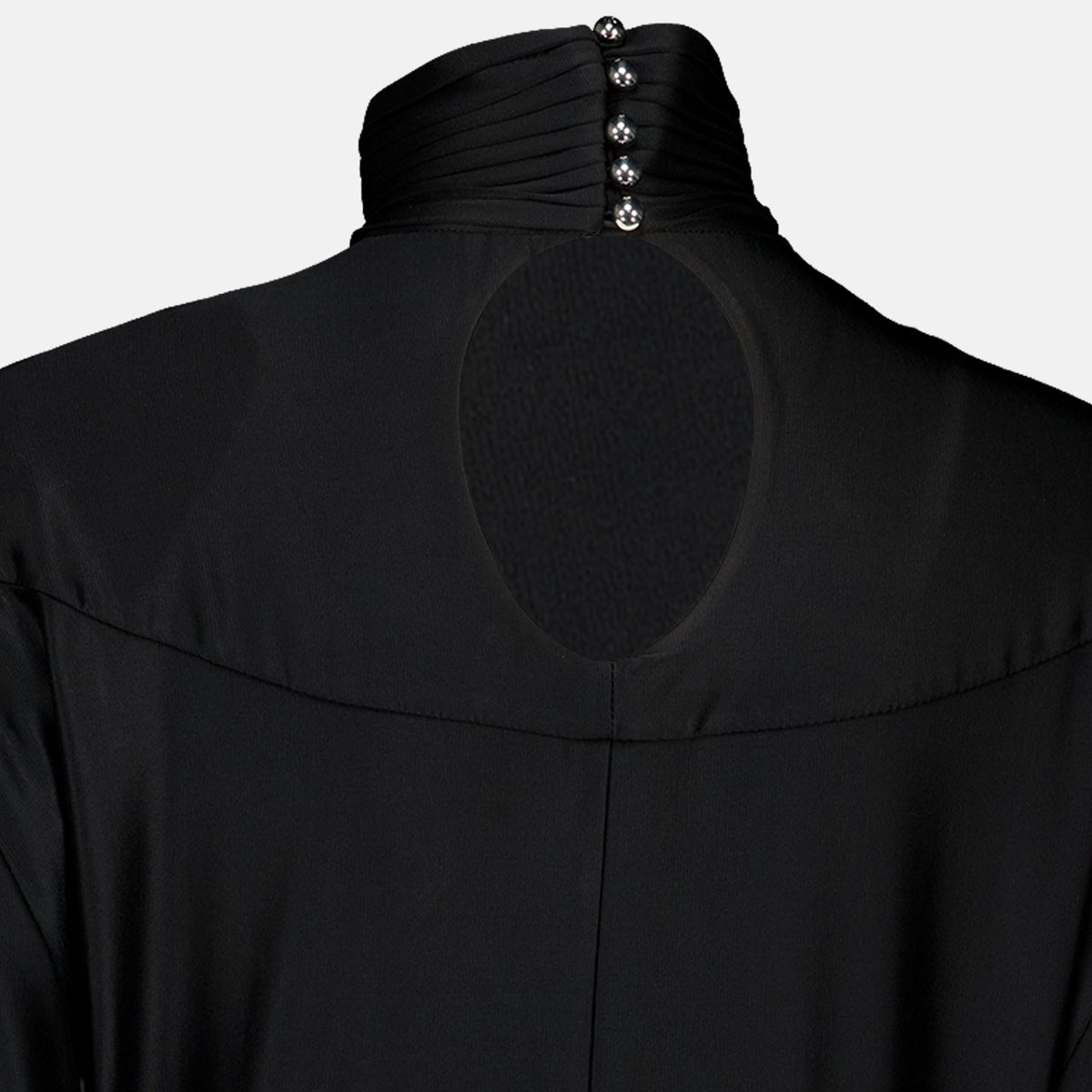 Robe noire à fronces