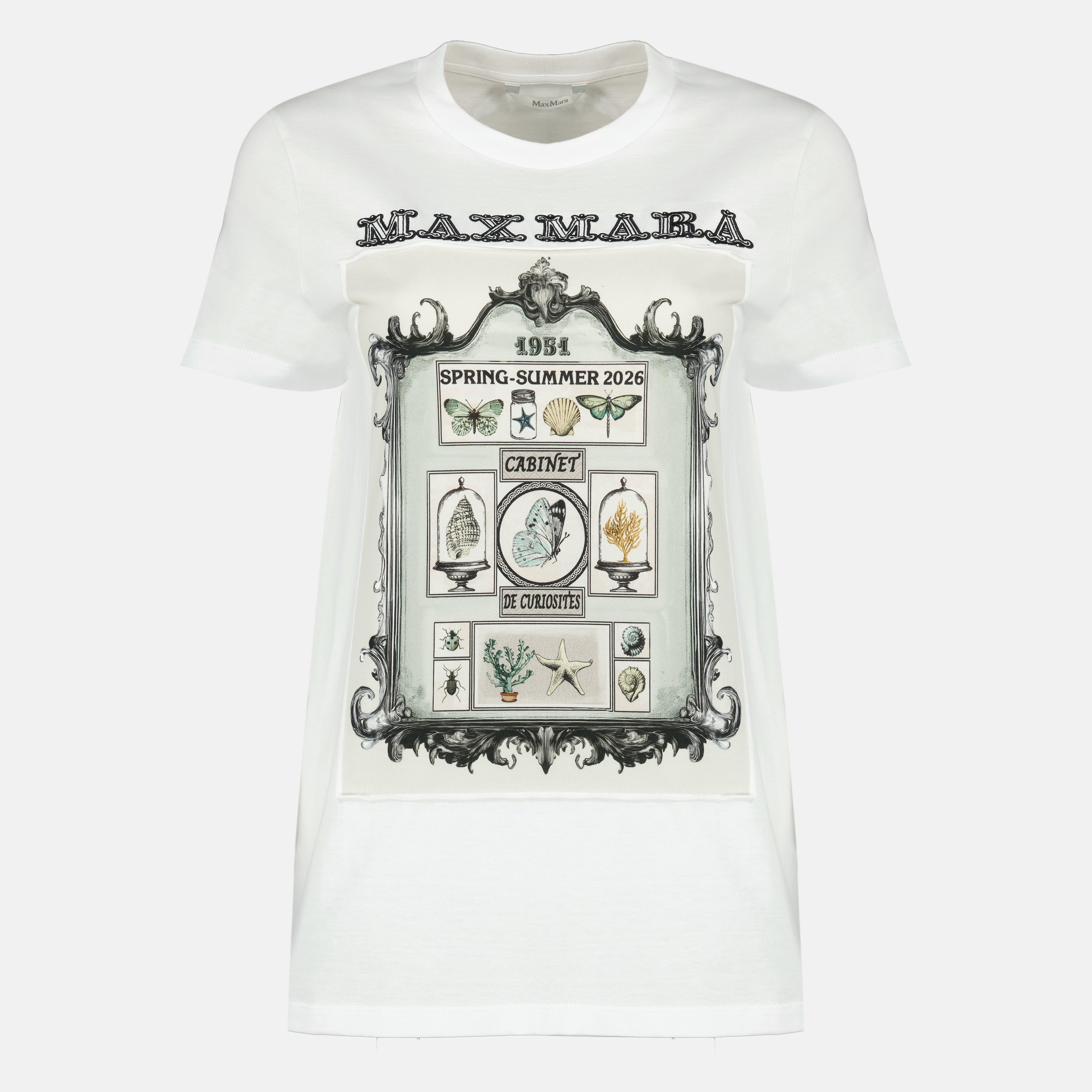 T-shirt Imprimida em Algodão Branco