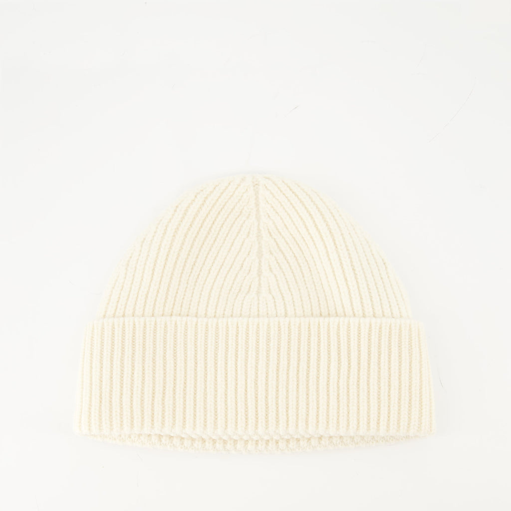 Ami de coeur beanie, unisex winter hat, Ami Paris accessories, embroidered logo beanie, wool blend hat