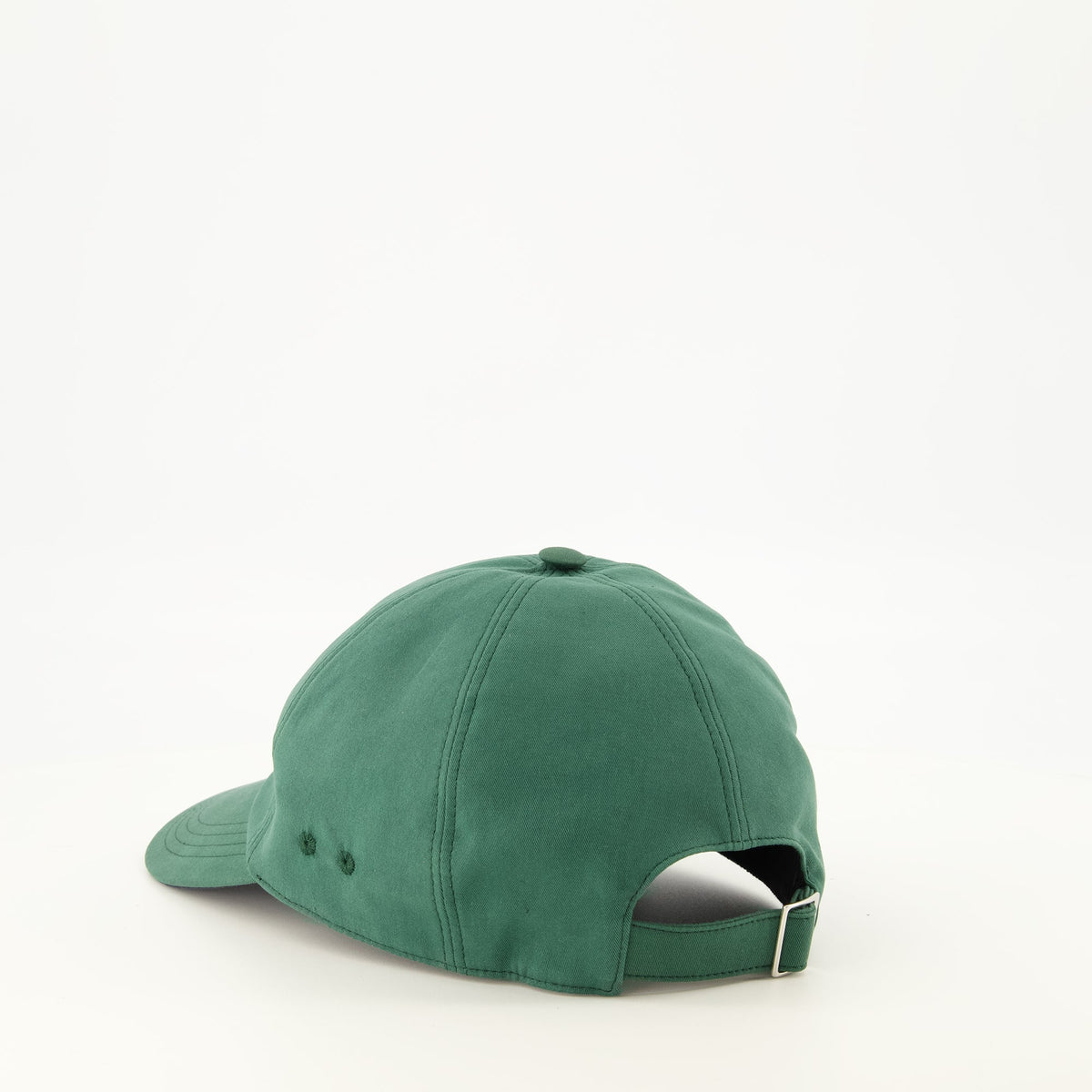 Casquette brodée en coton vert