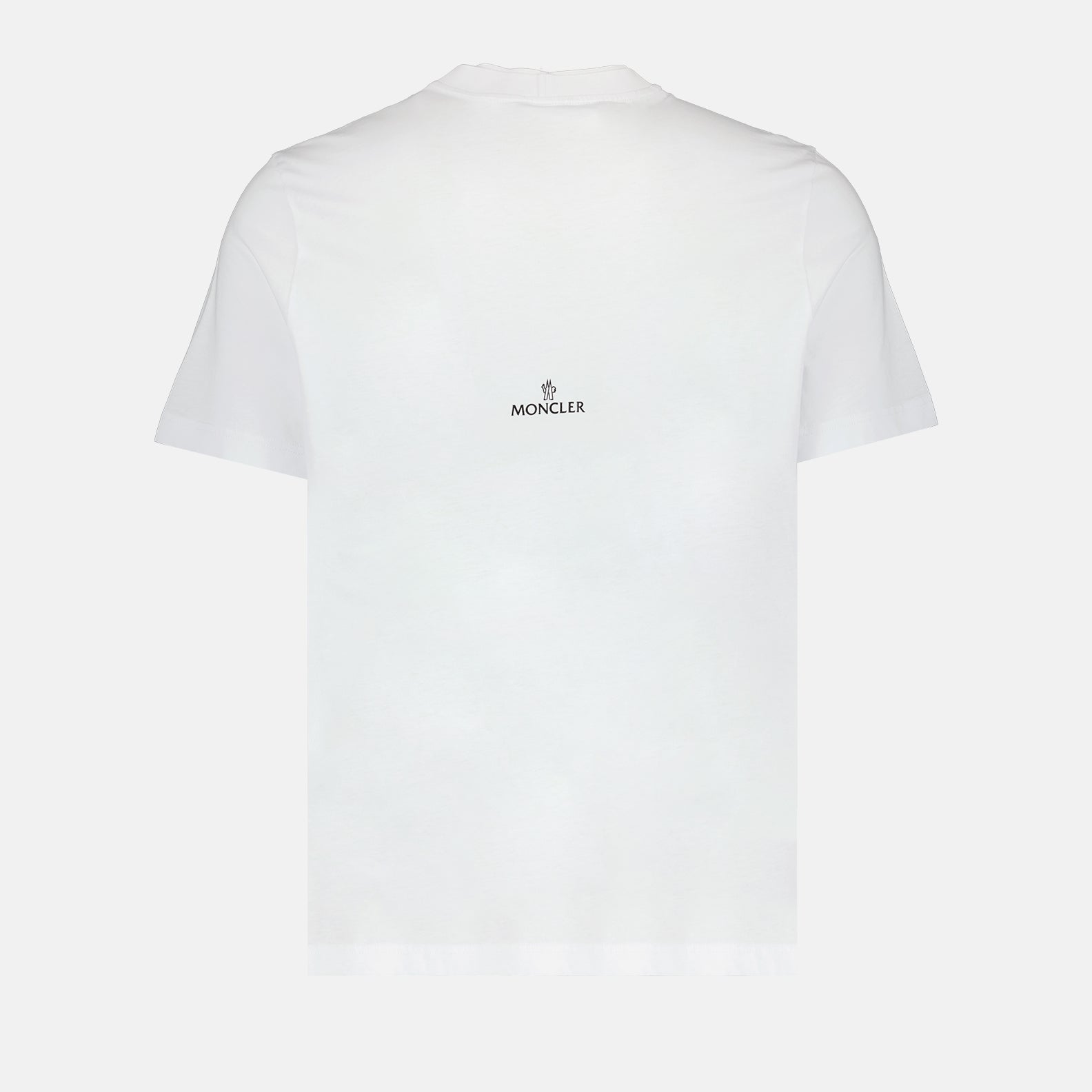 Moncler, logo T-shirt, white T-shirt, cotton T-shirt, designer T-shirt