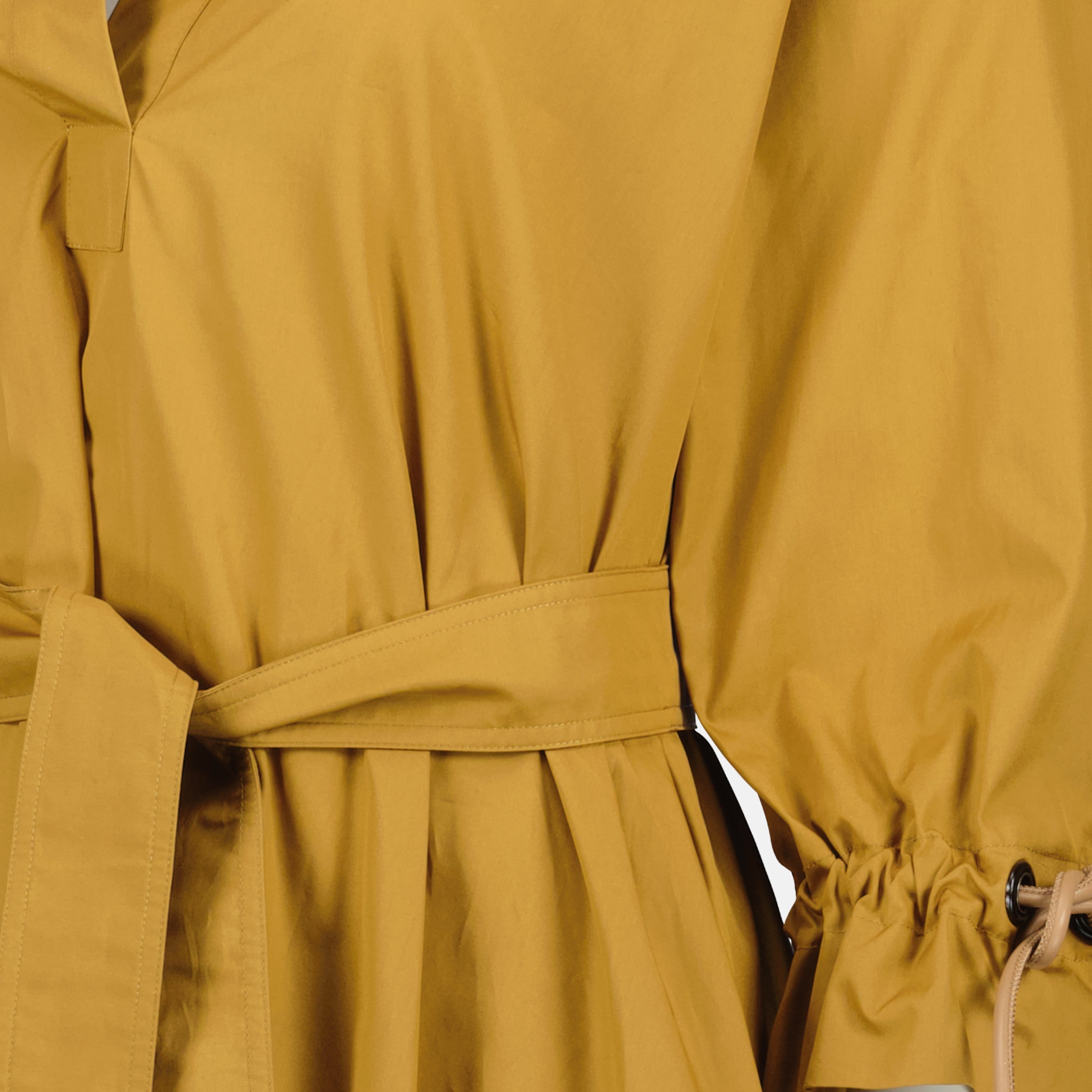 Brown Cotton Poplin Dress