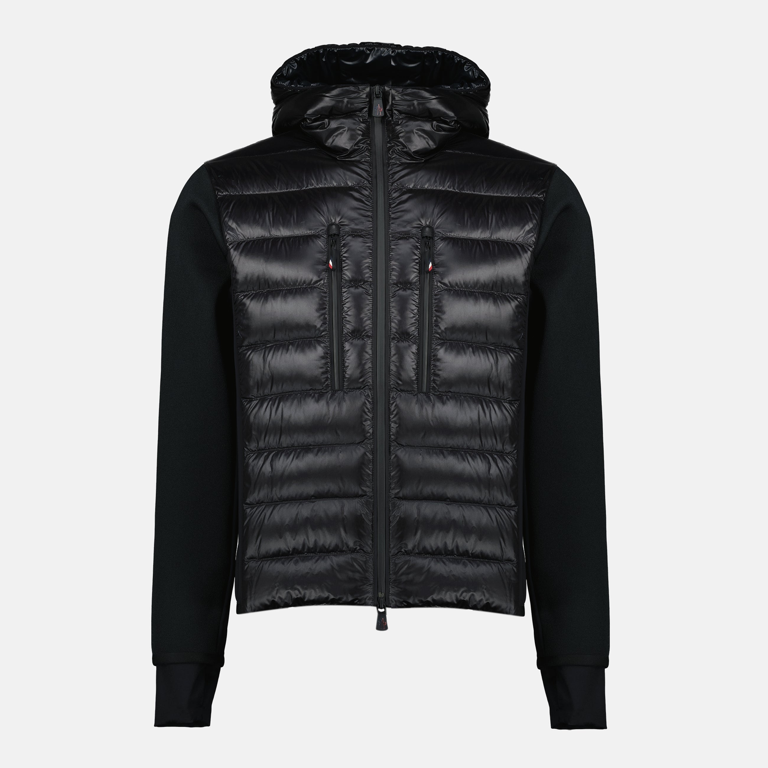 Moncler Grenoble cardigan, black zipped cardigan, autumn-winter collection, men's fashion, practical outerwear