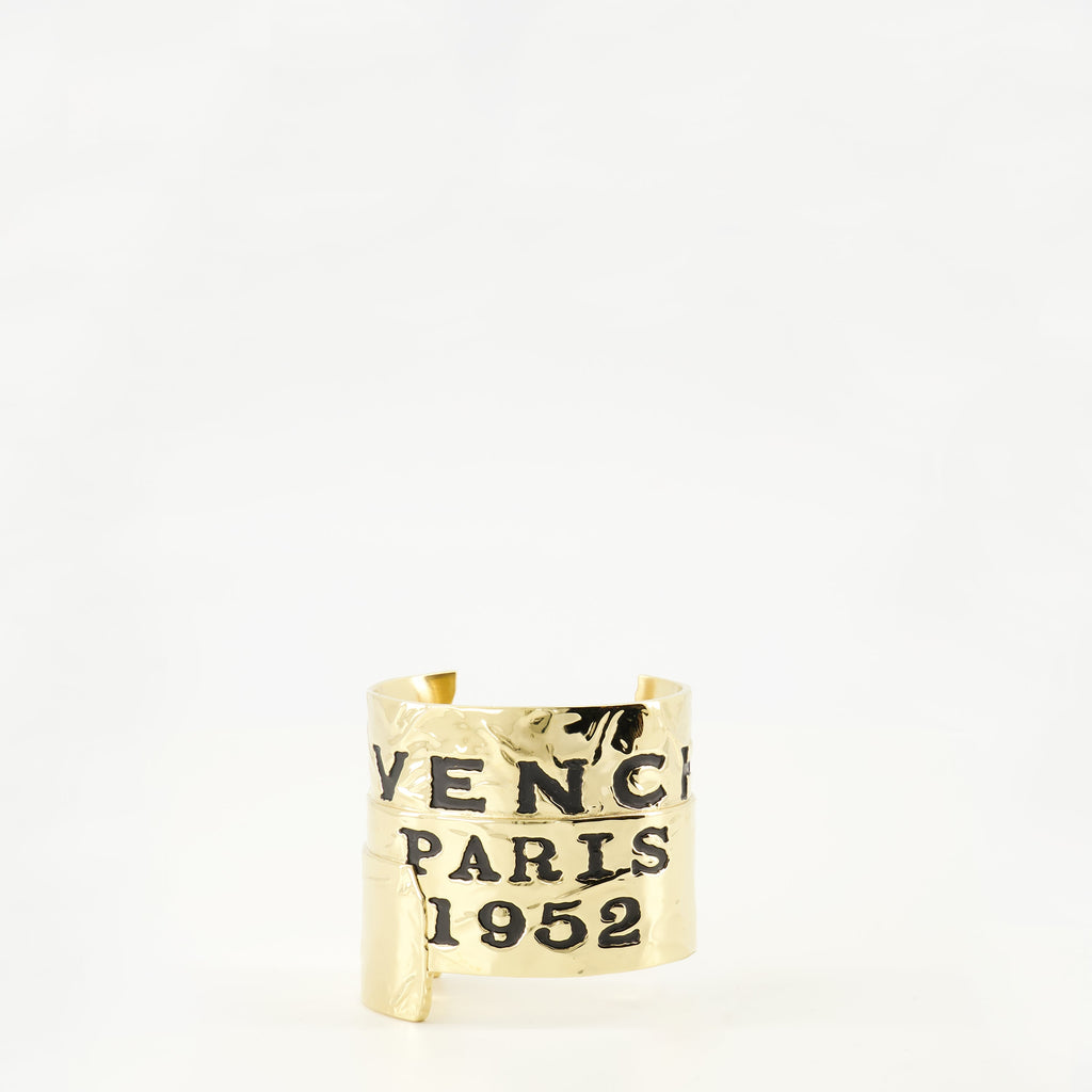 Givenchy accessories, golden cuff, designer jewelry, brass cuff, fashion accessories