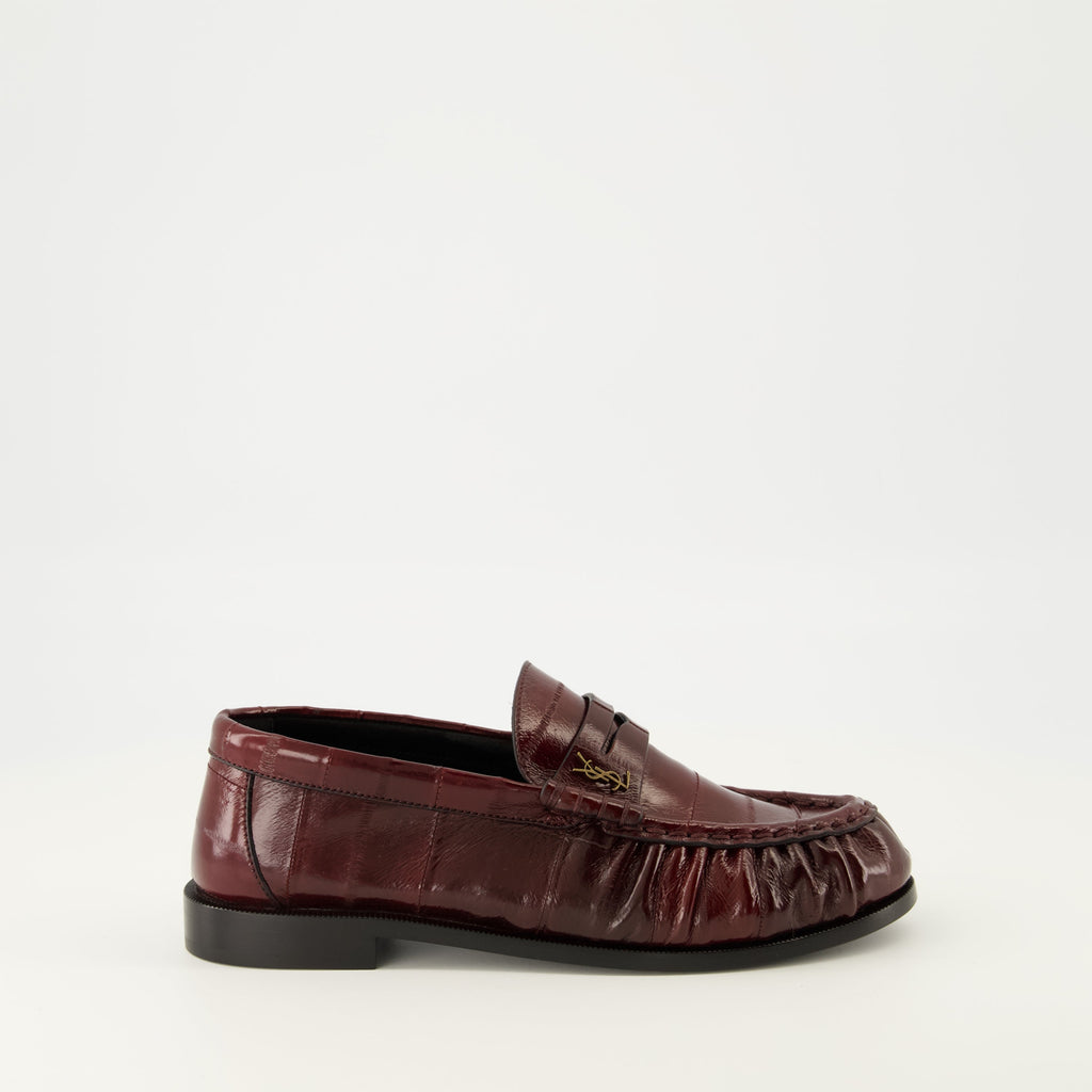 bordeaux moccasin loafers saint laurent women 15618306146684