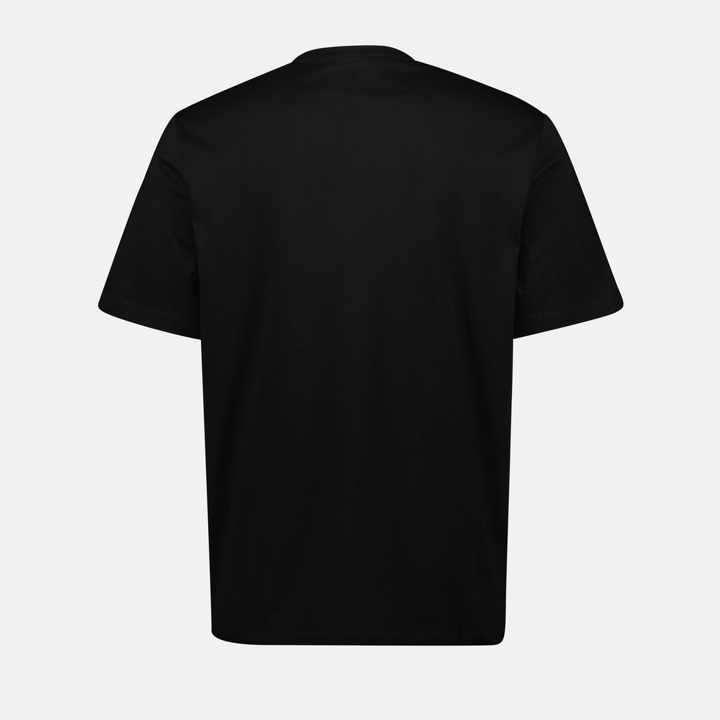 Versace T-shirt, maxi chain print, black T-shirt, logo shirt, cotton T-shirt