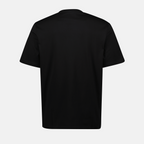 Versace T-shirt, maxi chain print, black T-shirt, logo shirt, cotton T-shirt