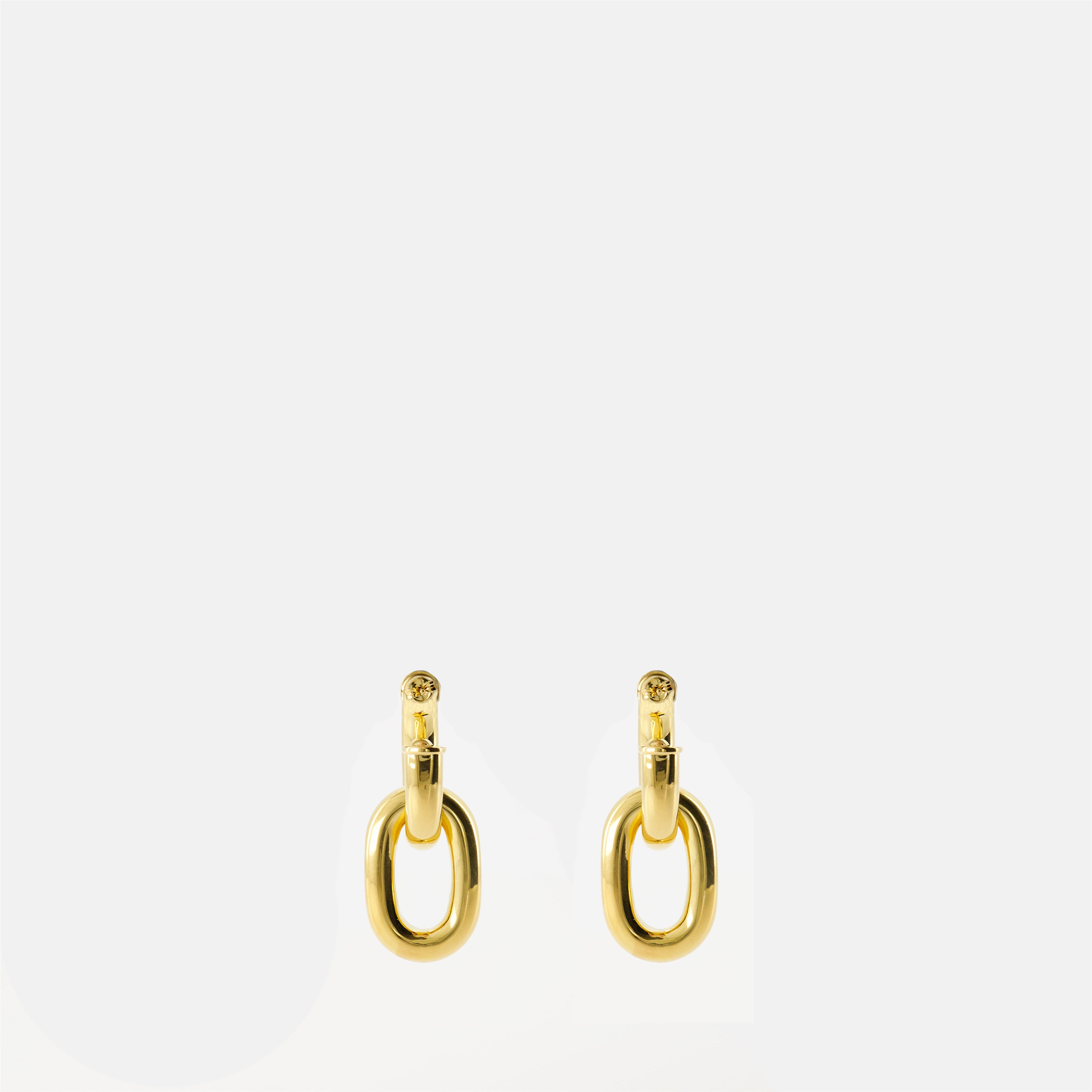 Link XL Earrings, Rabanne, golden earrings, women's accessories, designer jewelry