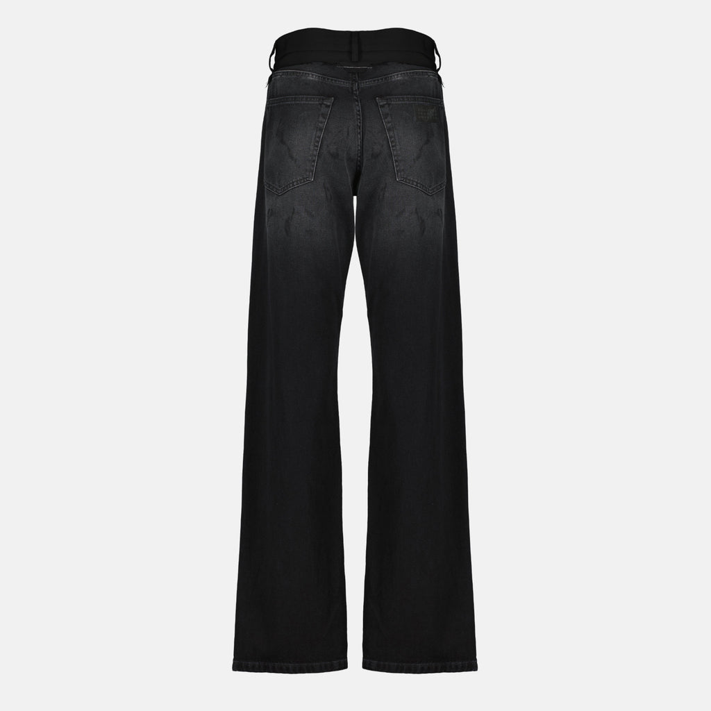Jean Droit en Denim Noir