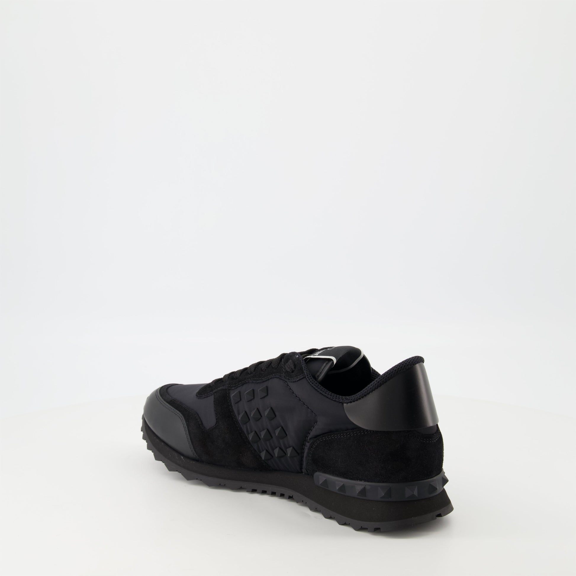 Rockrunner sneakers, leather sneakers, black sneakers, designer footwear, high-end sneakers