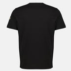 Moncler T-shirt, black monogram T-shirt, organic cotton T-shirt, Autumn-Winter collection, Men's fashion