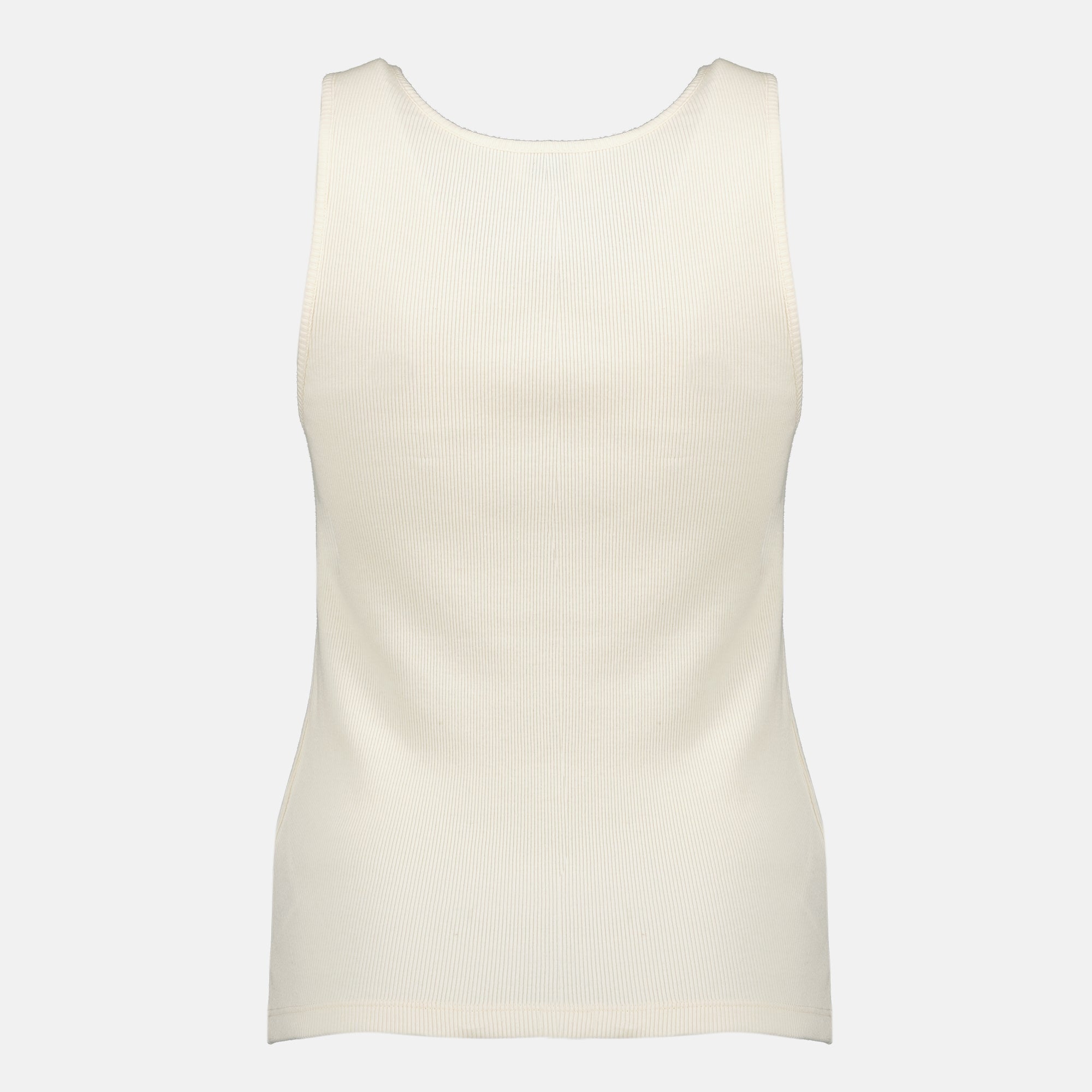 Bilde av Cassandre beige tank topp av Saint Laurent for kvinner - Sesong Vår-Sommer 2026 - Bakvisning