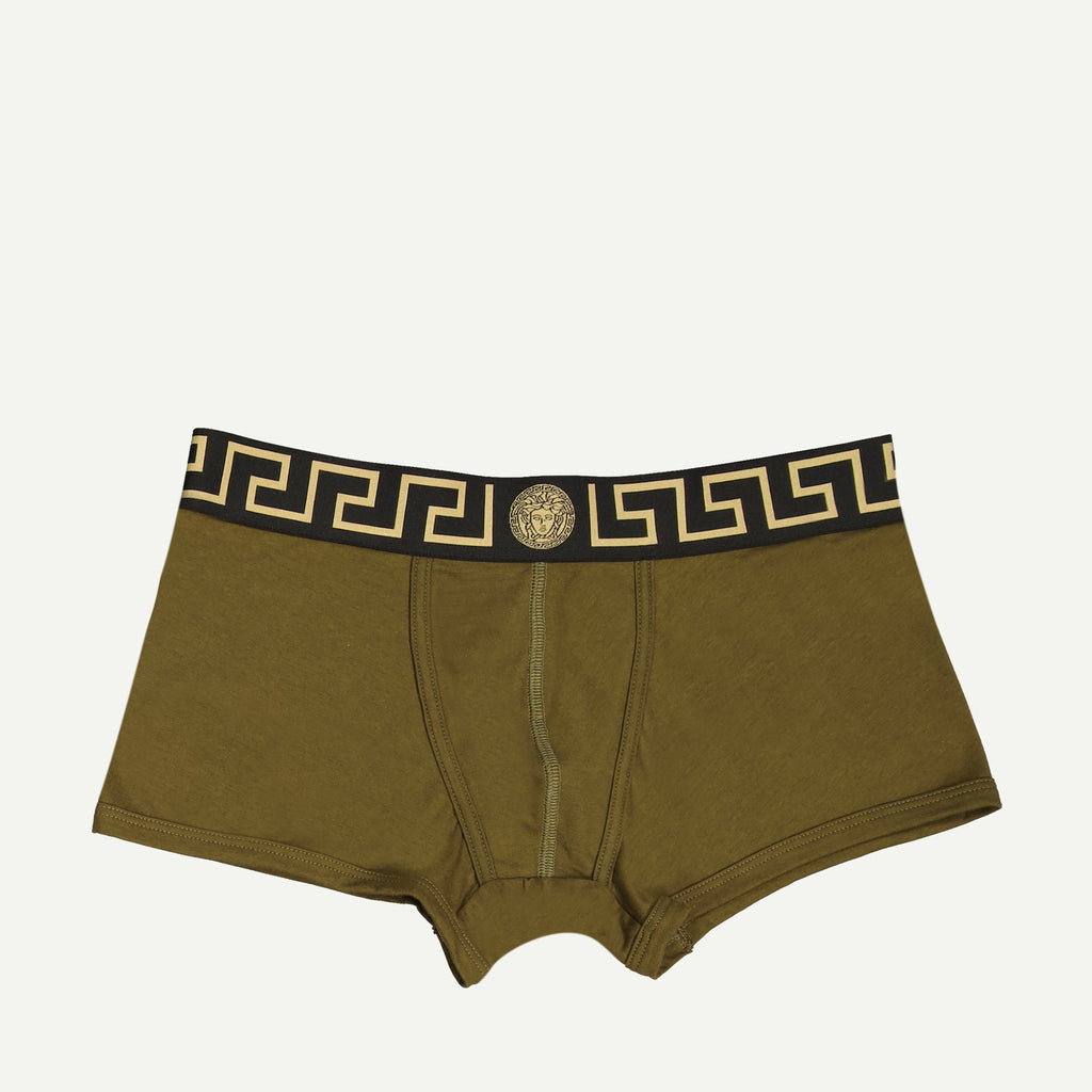 Versace Boxer, Medusa, khaki boxer, cotton elastane blend, Fall-Winter 2024