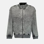 Immagine della giacca in denim D-Carly-S di Diesel per unisex - Stagione Primavera-Estate 2025 - Vista Frontale
