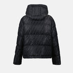 down jacket, nylon jacket, Fendi FF motif, glossy jacket, high collar jacket
