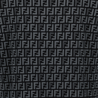 Black viscose pullover, Fendi collection 2024, luxury menswear, short sleeve pullover, designer round neck top