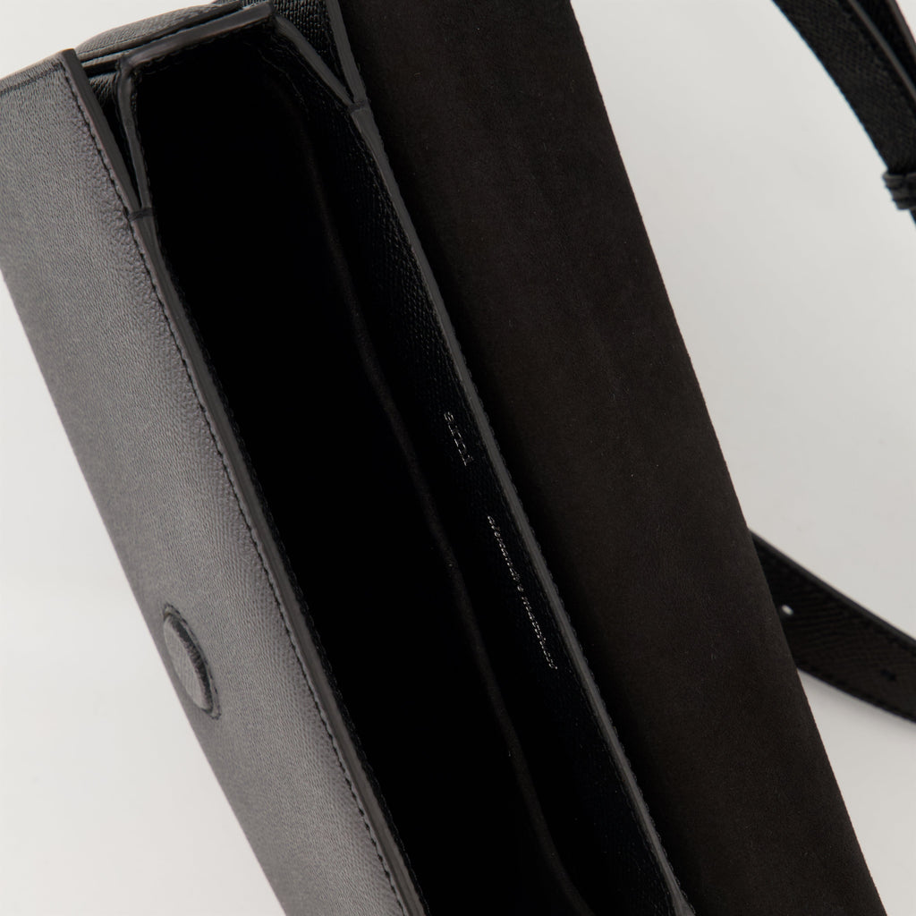 belt bag, grained leather, AMI Paris, adjustable strap, unisex accessory