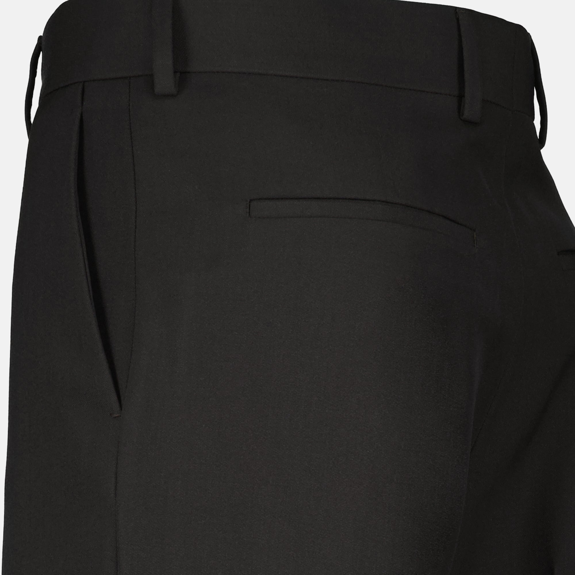 Fendi trousers, black wool trousers, autumn-winter fashion, men's fashion, designer trousers