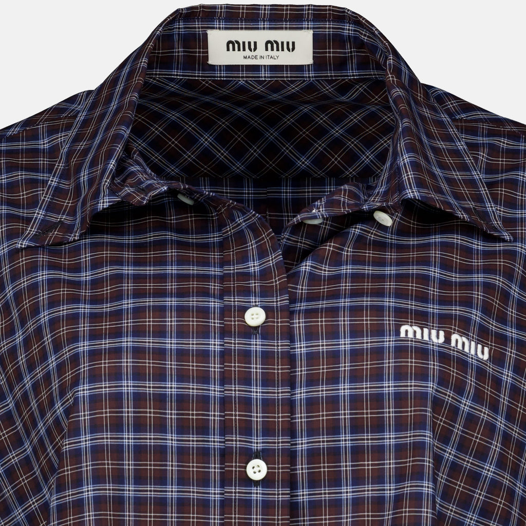 Camicia in cotone a quadri