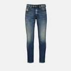 slim fit jeans, blue jeans, Diesel jeans, denim fashion, men's jeans